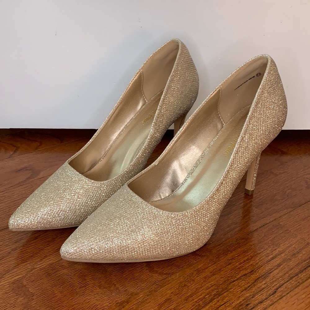Gold Sparkly Heels